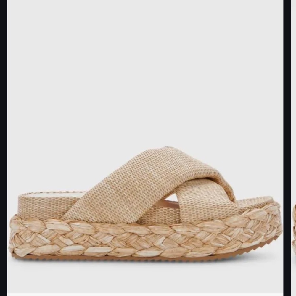 Dolce Vita Blume raffia sandal size 5.5